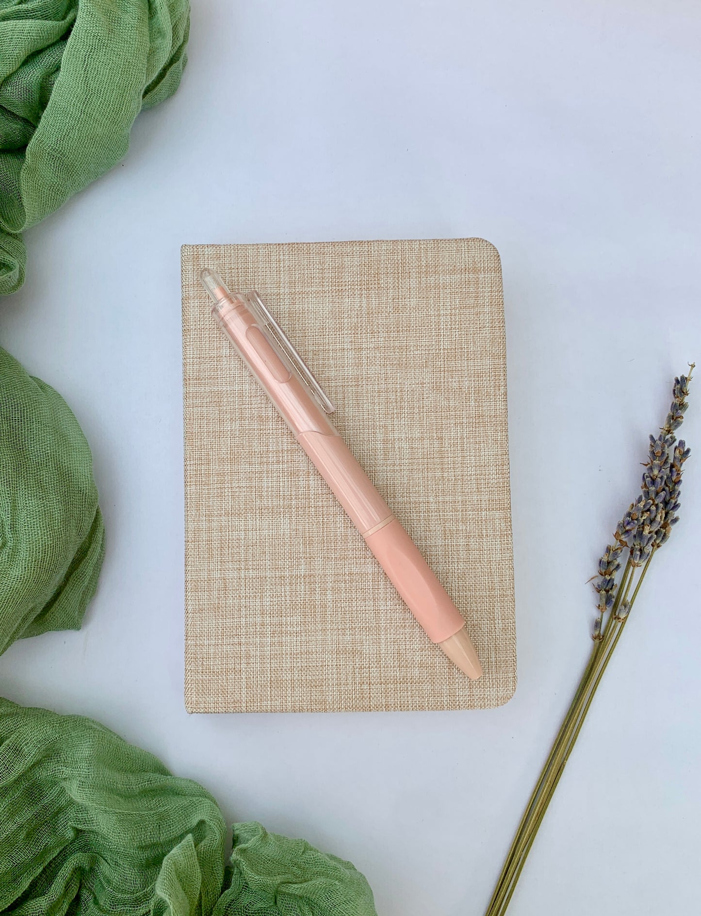 Apricot note book and blush pen