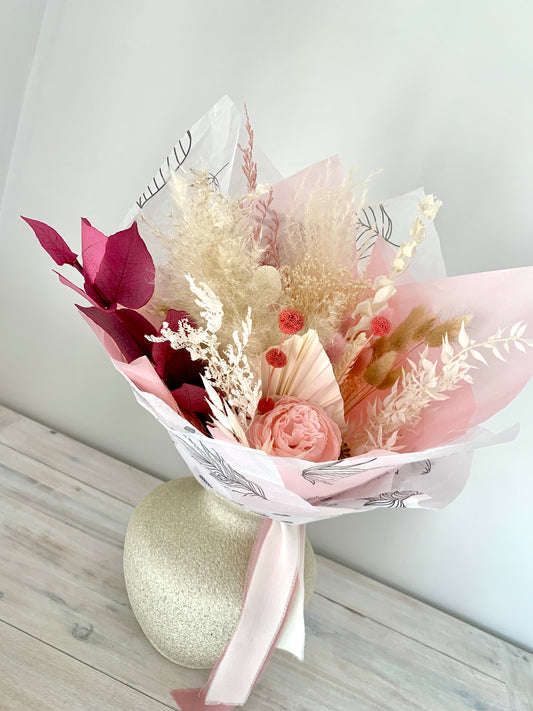 Perfectly Pink Dried Flower Bouquet