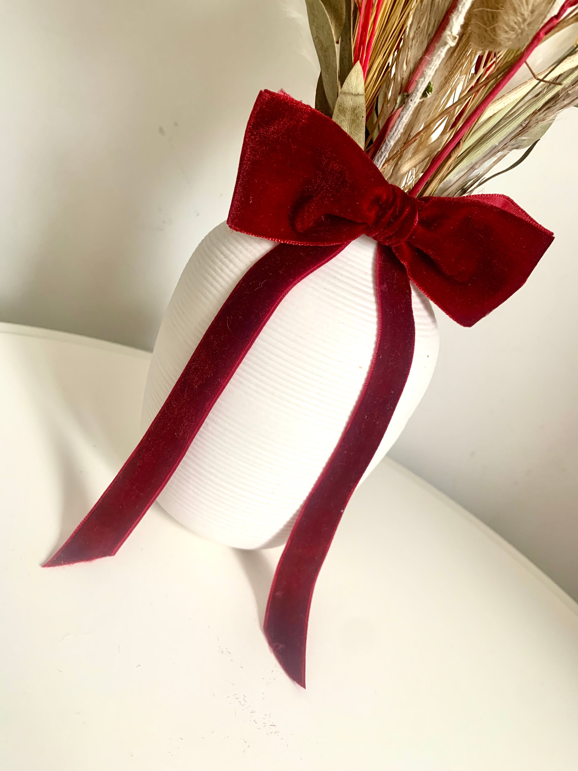 Red Velvet Bow Detail